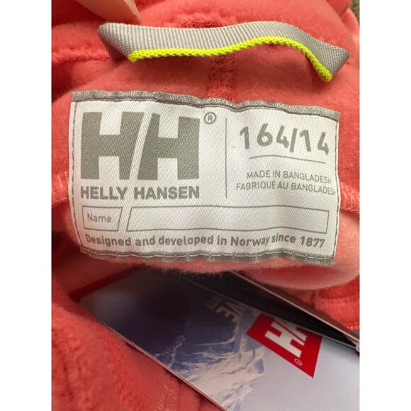 Helly Hansen Daybreaker 2.0 Jacket Coral Almond Juniors Girls Size 14 New - Picture 4 of 6